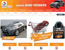 Tablet Screenshot of garagefournier.com